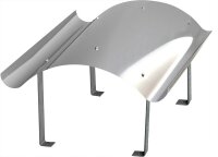 Kaminabdeckung aus Edelstahl 1 mm mit Bügeln 60 x 60 cm