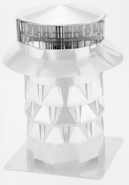 Vogelschutzgitter für Windkat System in Edelstahl DN 200
