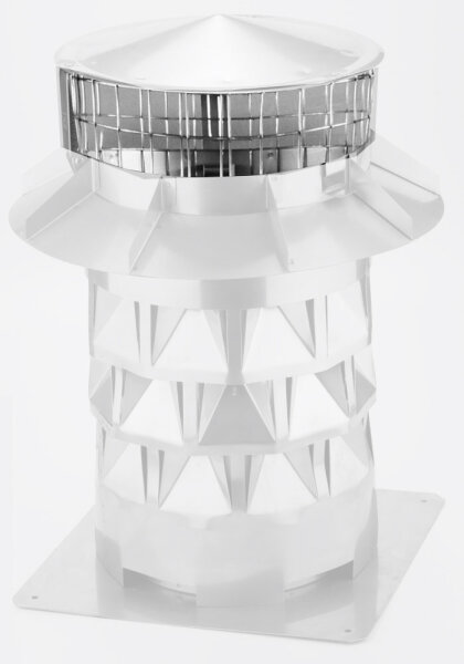 Vogelschutzgitter für Windkat System in Edelstahl DN 250