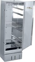 Massiver Edelstahl Räucherofen/Räucherschrank 120 cm Höhe