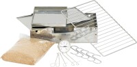Massiver Edelstahl Räucherofen/Räucherschrank 80 cm Höhe + Sichtscheibe