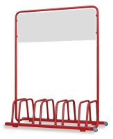 4er Werbe-Fahrradständer mit Rollen