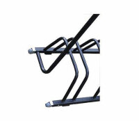 4er Werbe-Fahrradständer mit Rollen orange