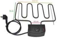 Elektro Heizung für Räucherofen mit breiter Halterung