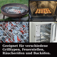 2 x Grillroste aus Edelstahl